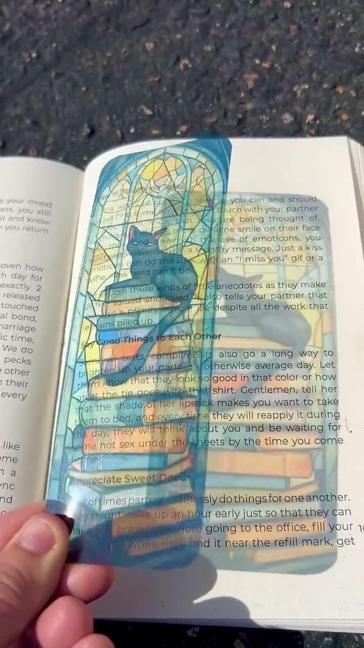 Marcapáginas de gato negro místico – Estética Dark Academia, regalo perfecto para amantes de los gatos y ratones de biblioteca video poster