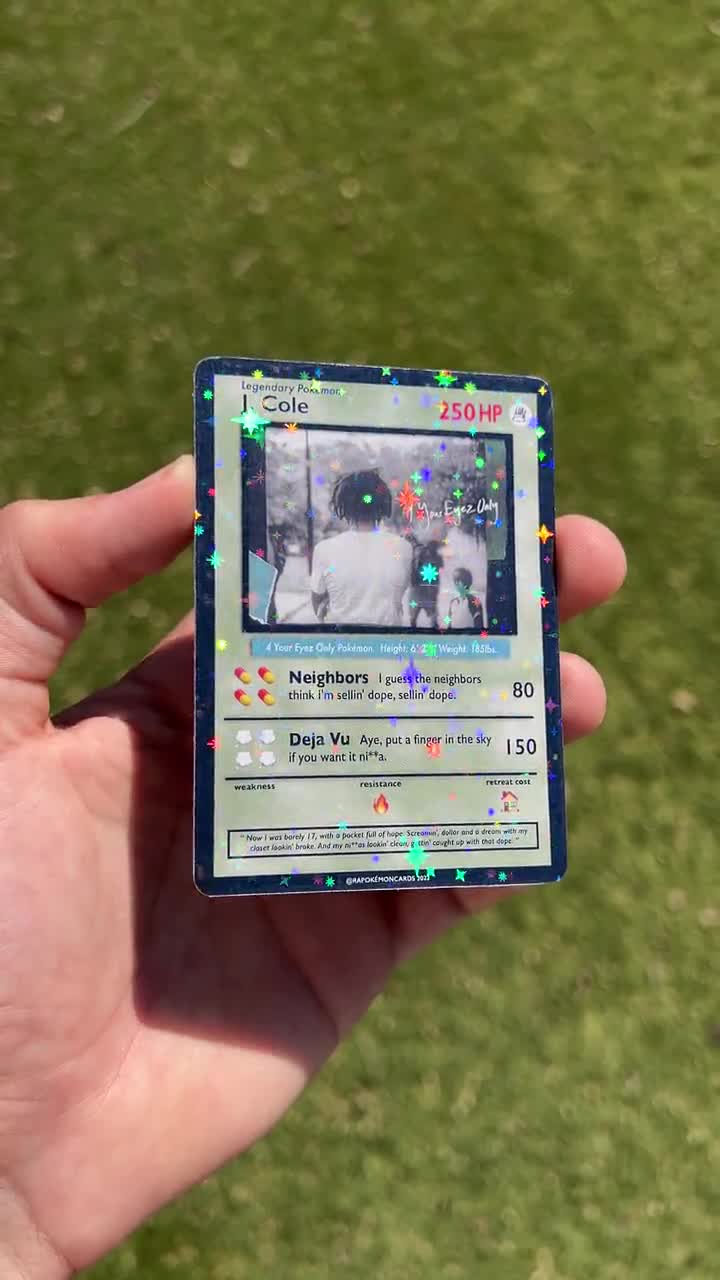 J Cole 4 Your Eyez Only Pokémon Style Card - Etsy