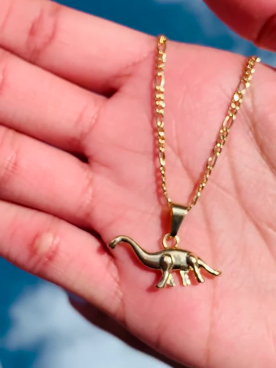 Personalised T Tex Or Triceratops Dinosaur Necklace By Lily Charmed |  notonthehighstreet.com