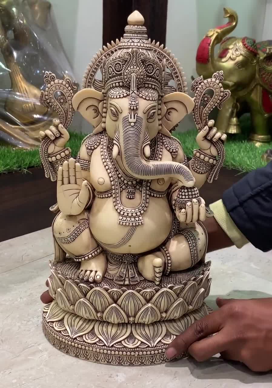 Dust Marble Ganesha Statue, 15 Dust Marble Ganesha Statue, 15