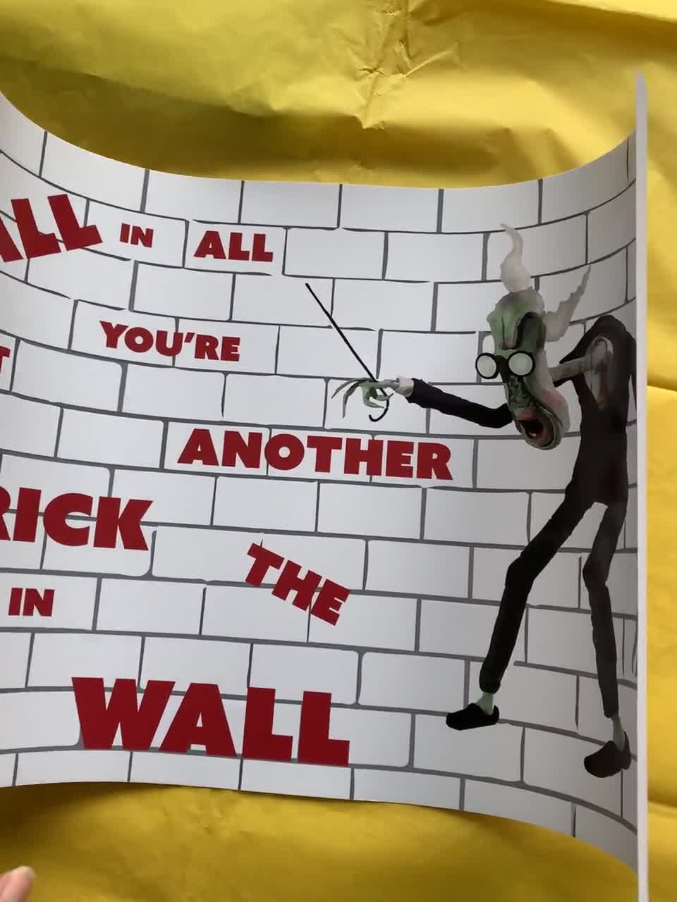 Pink Floyd the Wall Another Brick in the Wall Wall Art 