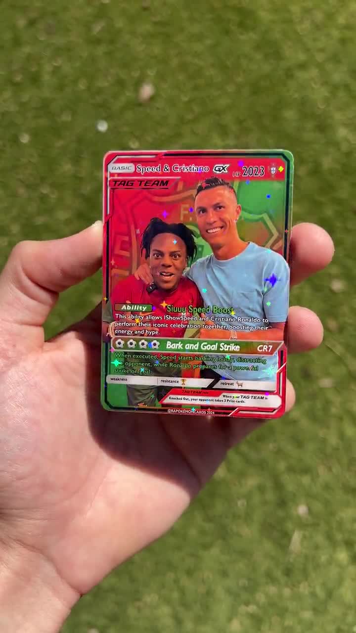 CR7 クリスティアーノ・ロナウド & IShowSpeed ポケモンスタイルカード