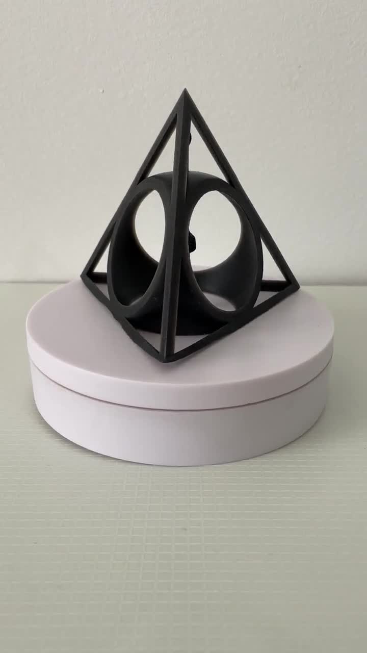 Signo de las Reliquias de la Muerte. Impreso en Resina 3D. Harry Potter, image size:720x1280