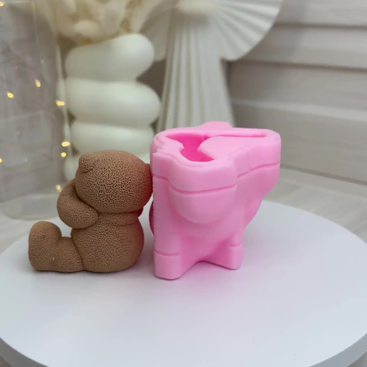 Stampo In Silicone Per Orso - Stampo Per Cioccolato, Sapone, Gesso E Resina - Forma Orsetto 5x4,2cm - Fai Da Te