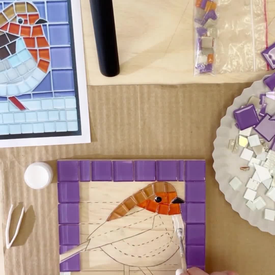 Kit de Portavelas de Mosaico de Vidrio, Kits de Arte y Manualidades para  Niños y Adultos, Portavelas de té, Decoración de Iluminación del hogar,  Obras