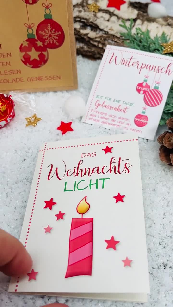15 Minuten Weihnachten Auszeit für DICH Geschenk in der Tüte, Geschenk,  Aufmerksamkeit, Antistress - .de