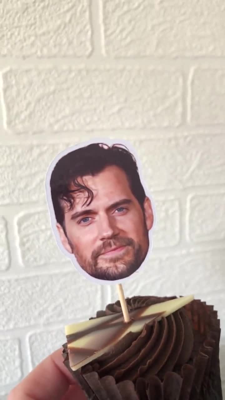 HENRY CAVILL Cupcake Toppers, Birthday Cupcake Toppers, Cupcake Toppers,  Movie Party Decorations, Celebrity Cupcake