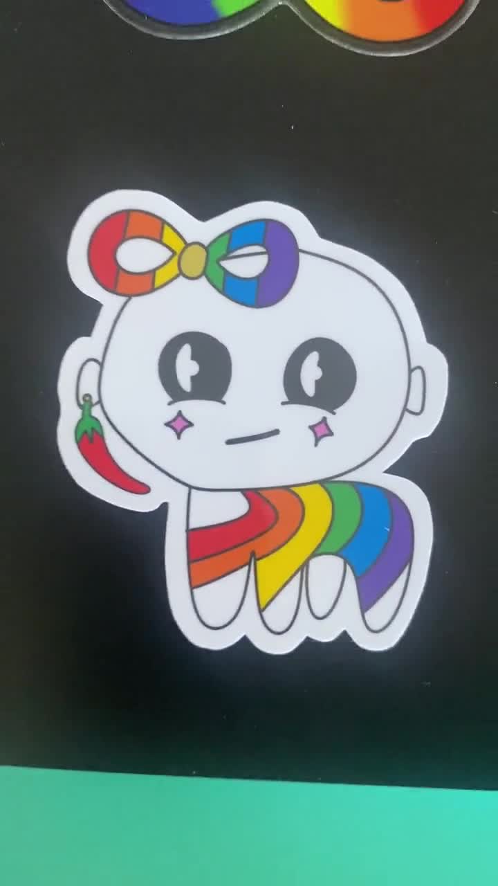 TBH Creature Sticker, Rainbow Brain Parade Version, Autism