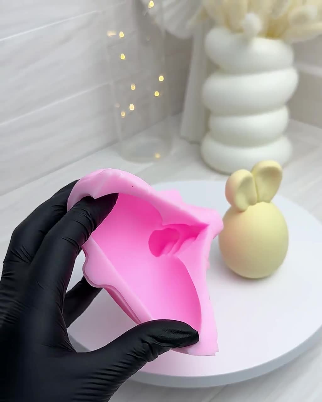 ウサギの卵のシリコン型、ウサギの耳の型、イースターバニーの型