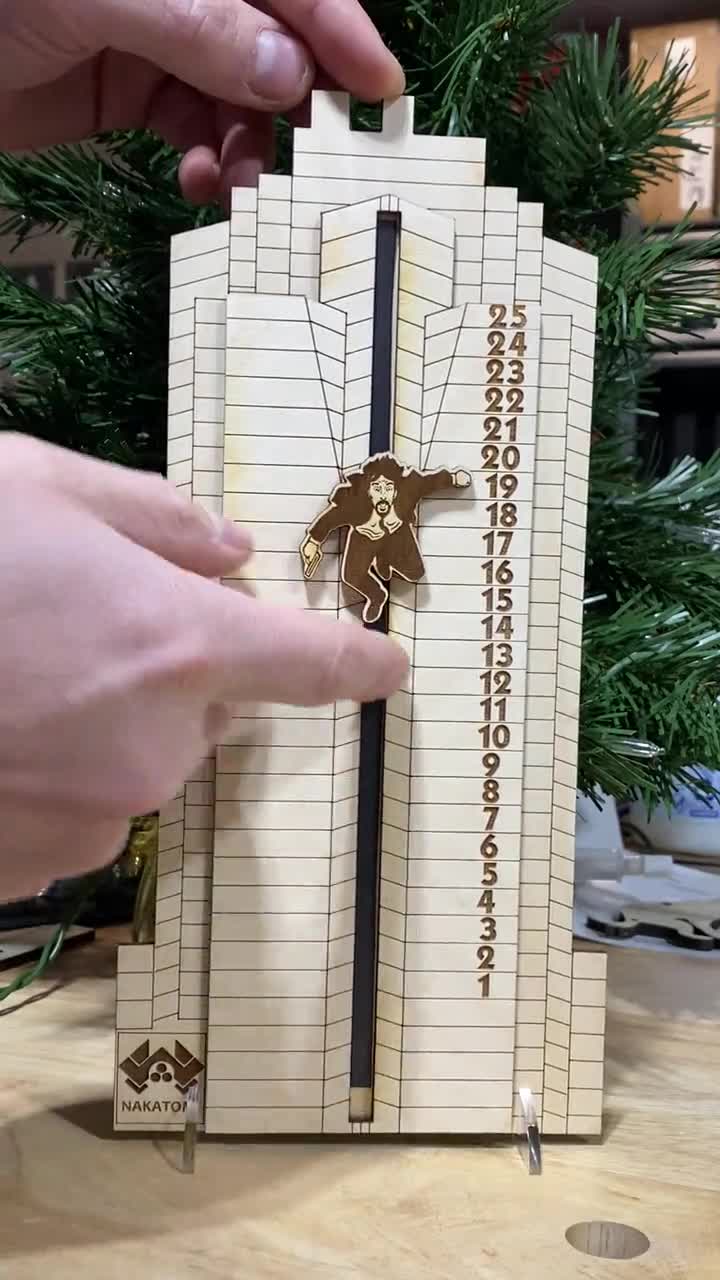 Die Hard Advent Calendar Hans Gruber Falling off Nakatomi - Etsy