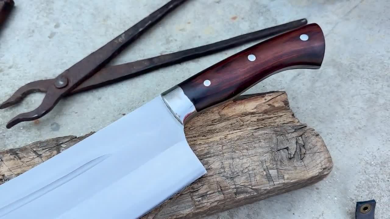 肉切り包丁 / 大型ジャングル包丁 / 刃渡り 12 インチの頑丈な