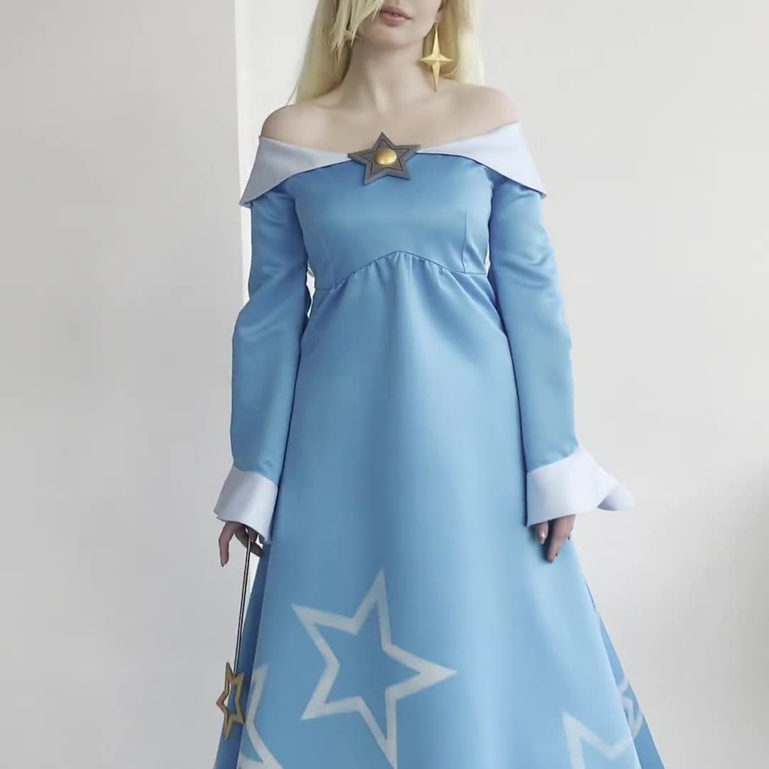 Rosalina cosplay princess halloween costume adults, Rosalina dress plus  size womens halloween costume, Rosalina costume Halloween dress