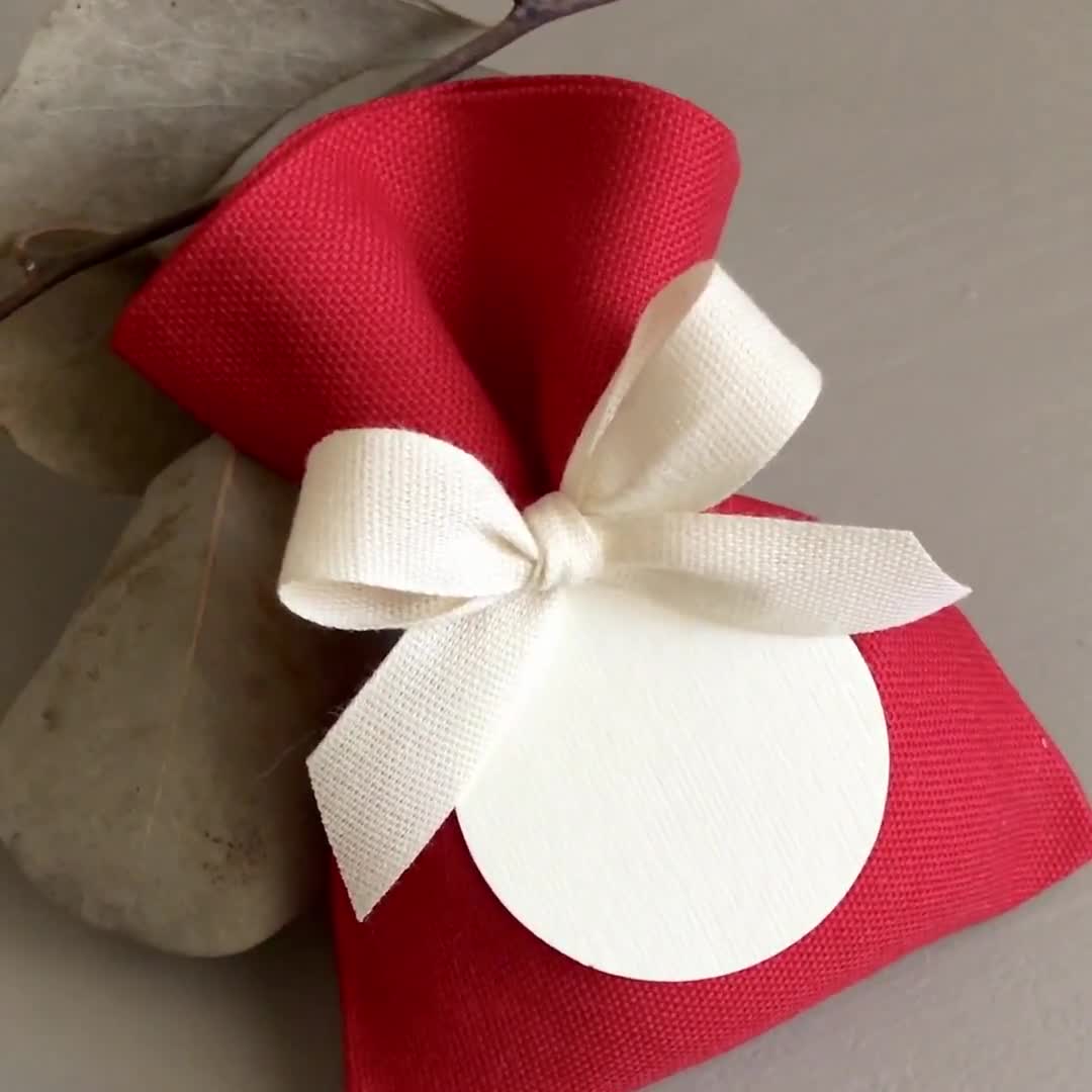 Sacchetti Natale personalizzati, Confezione regalo in tessuto, Segnaposto  Natale, Decorazioni albero di Natale, Calza Befana personalizzata -   Italia