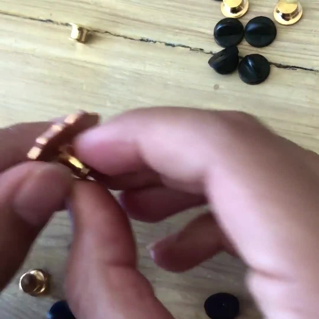 Metal Locking Pin Backs 3 