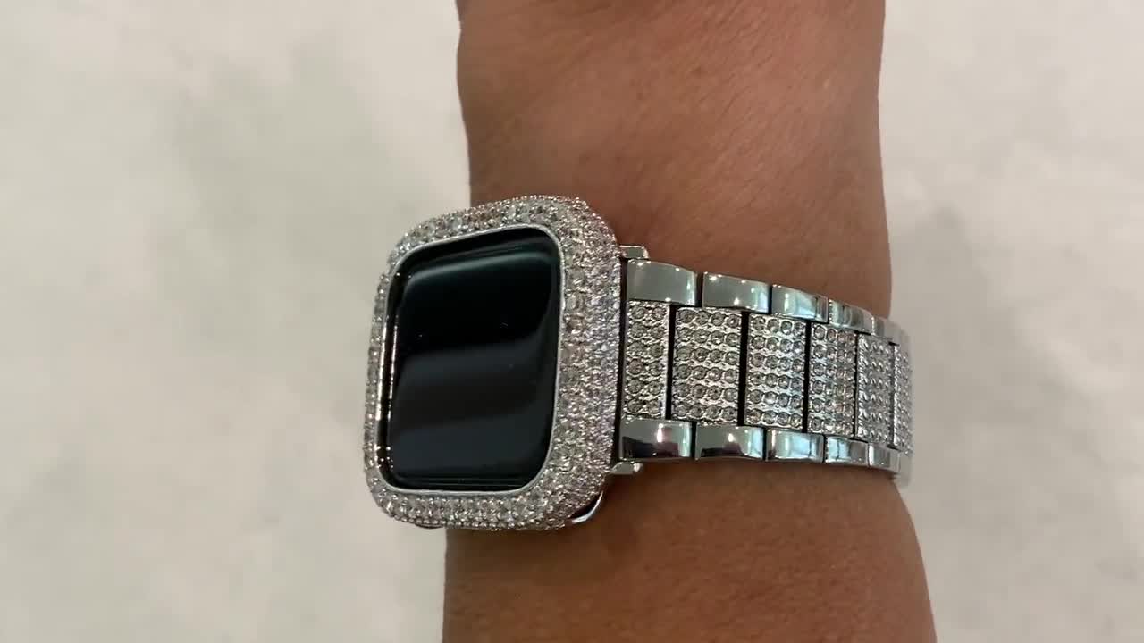 Iced out apple watch on sale 4