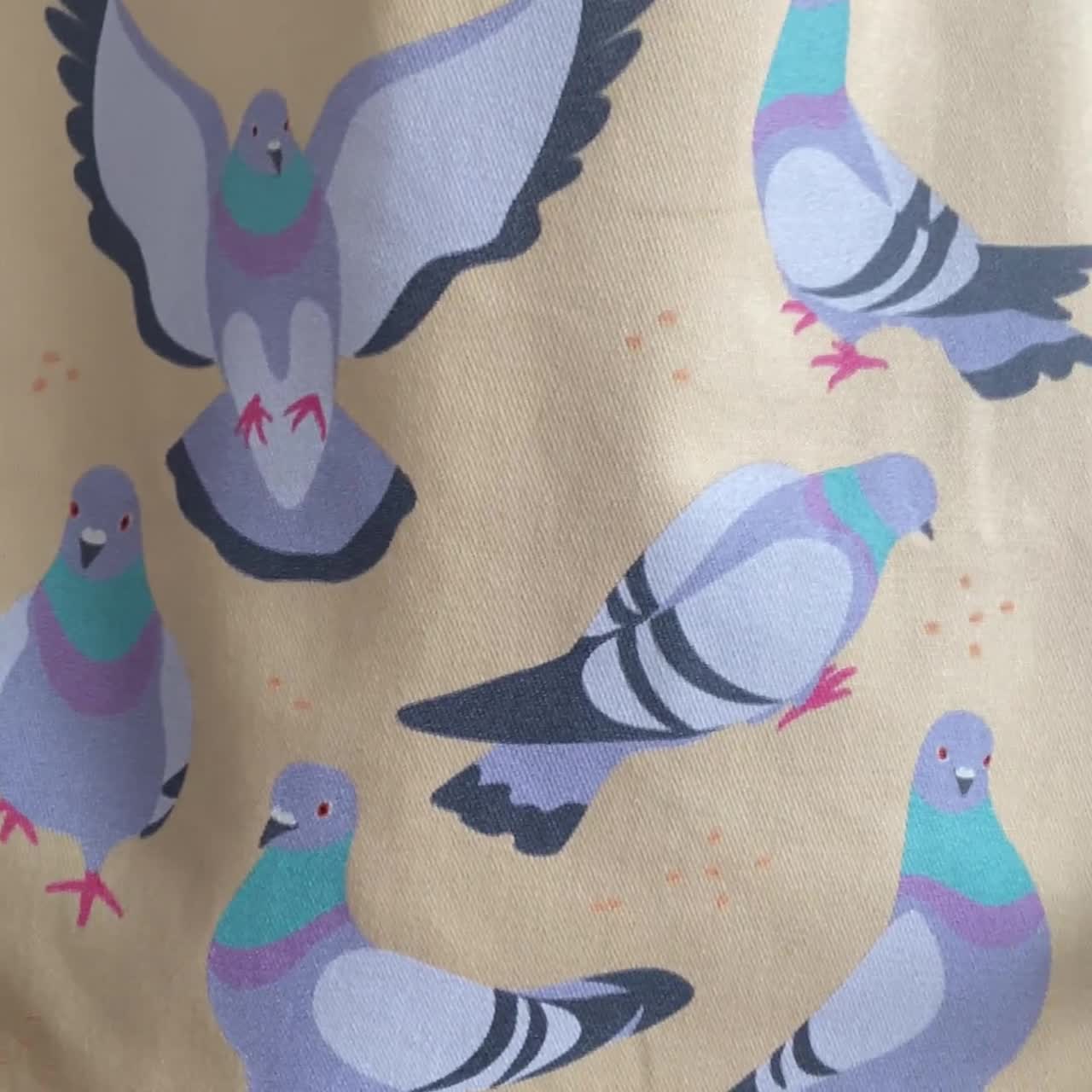 PLITI Regali piccione divertente piccione amante regalo piccione a tema piccione borsa a tracolla piccioni amante degli uccelli proprietario regalo ornitologia regalo, Piccioni pensanti Cbagu