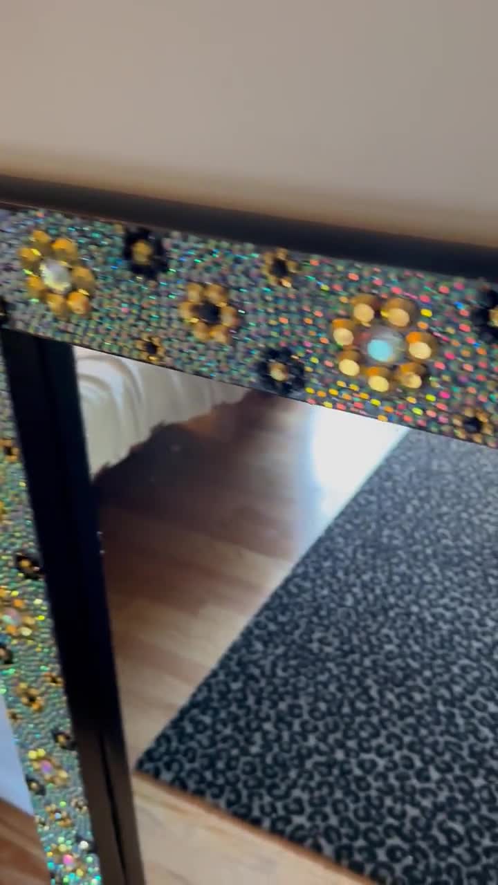 Handmade Rhinestone Mirror 