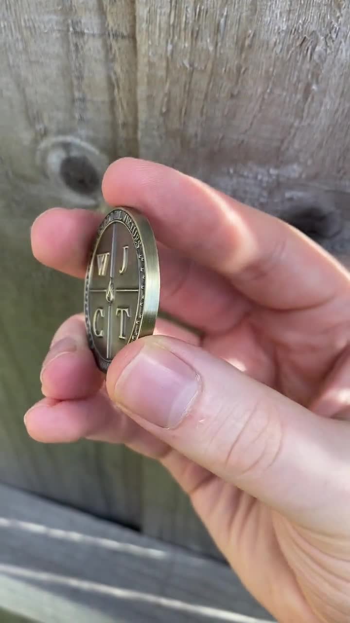 Stoic Coin Cardinal Virtues - Memento Mori - Amor Fati...