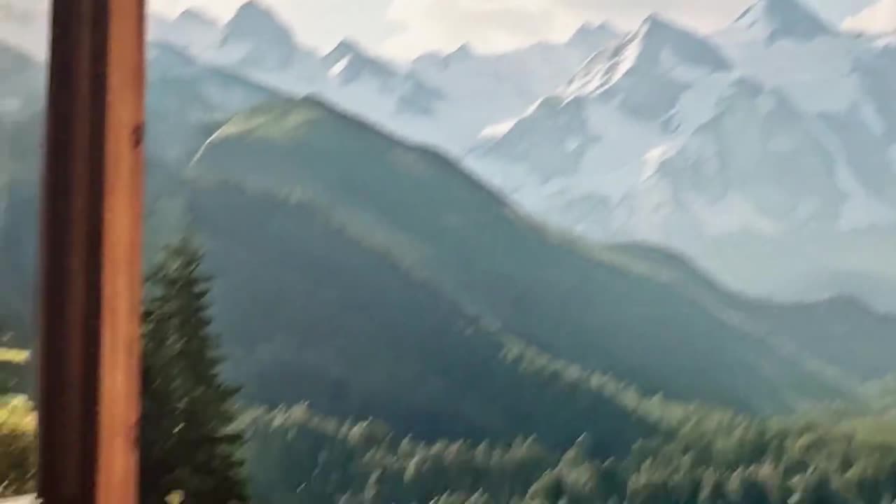 Window View Canvas Art: Nature Landscape Wall Decor video poster