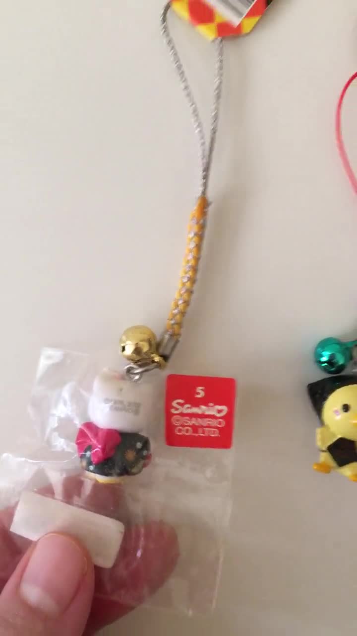Hello Kitty Vintage Japan Uncommon Designs Charm Phone Strap