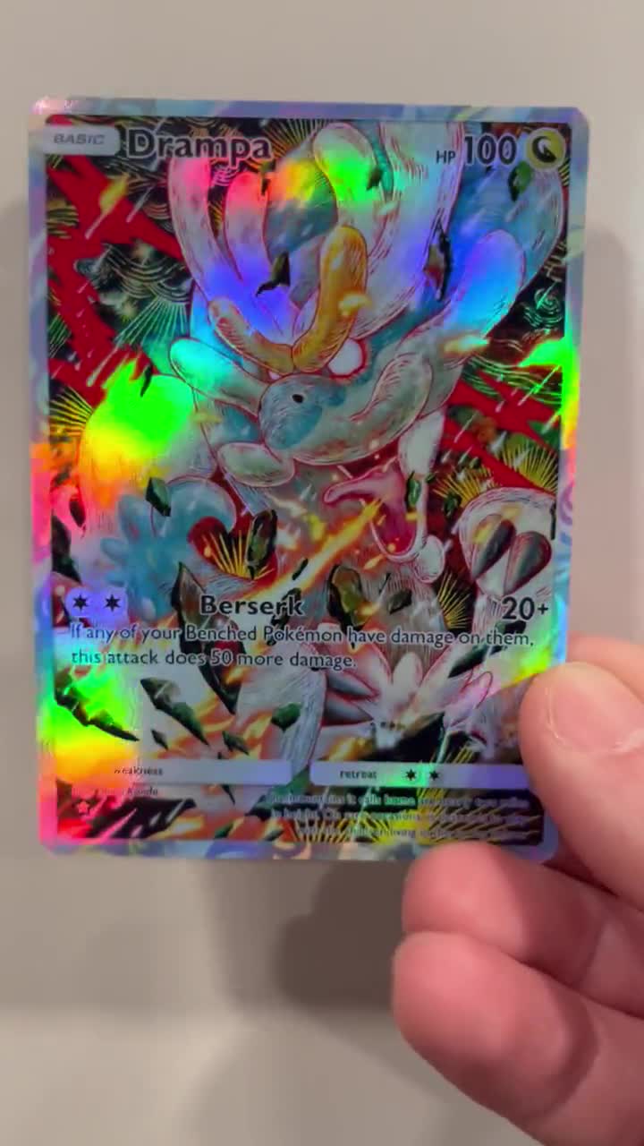 drampa full art pokemon card GX - 142/145 have for your premier collection. Pokemon Drampa 015/015