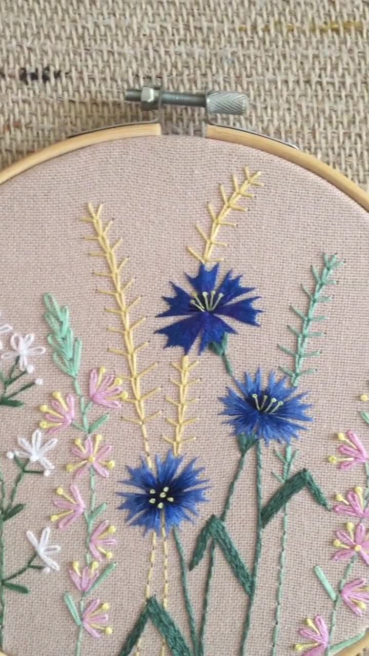 Creative Embroidery Flowers and Herbs Pattern 5, Needlepoint