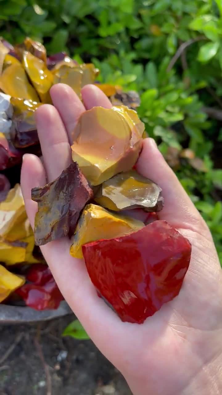 Mookaite Rough Natural Stones: Choose Ounces or lb Wholesale Lots ('A' Grade Raw Mookaite Crystals) video poster