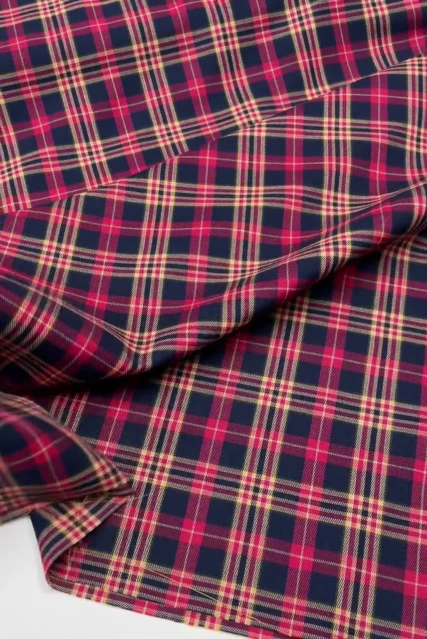 Royal Stewart Tartan - Brushed 100% Cotton Colours Red & Green very co