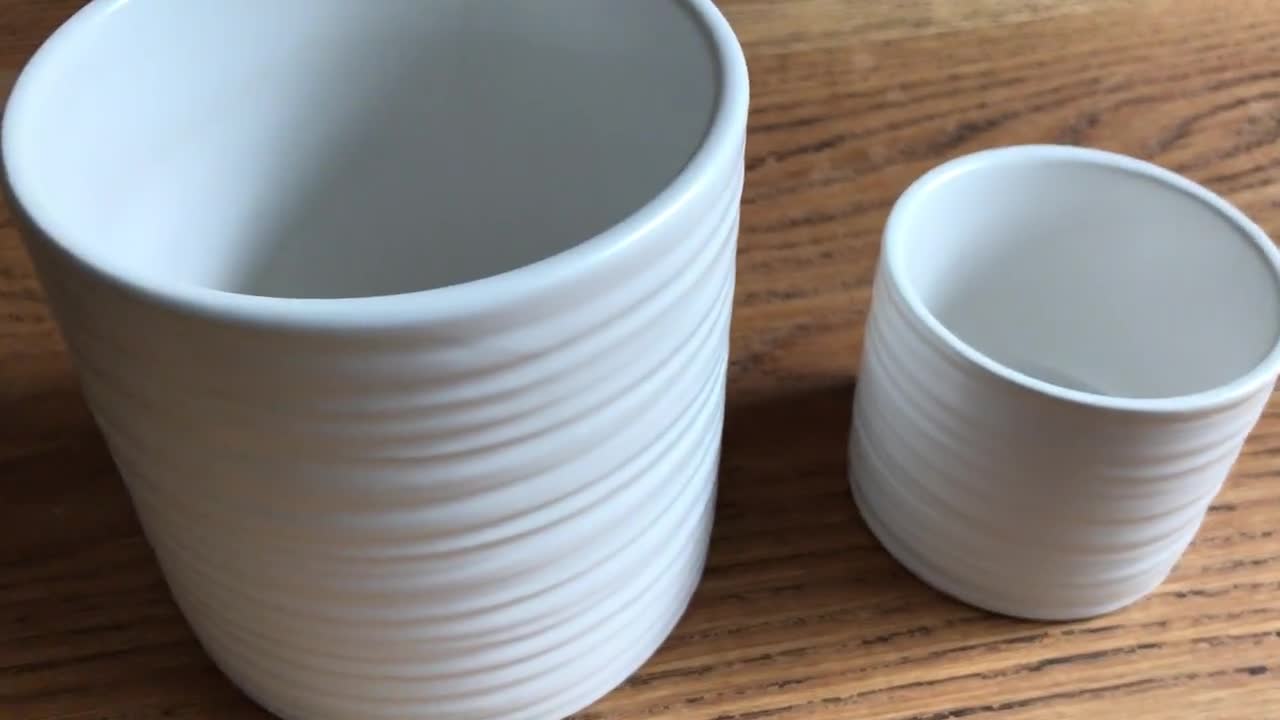 Vasi in ceramica Vaso decorativo da fiore Portapiante da interno  Centrotavola Fioriera per salotto Camera da letto Ufficio Cerimonia di  nozze - Stripe