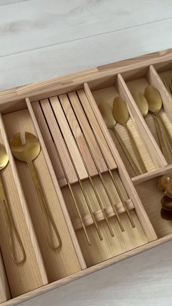 Custom Drawer Organizer, Maple 