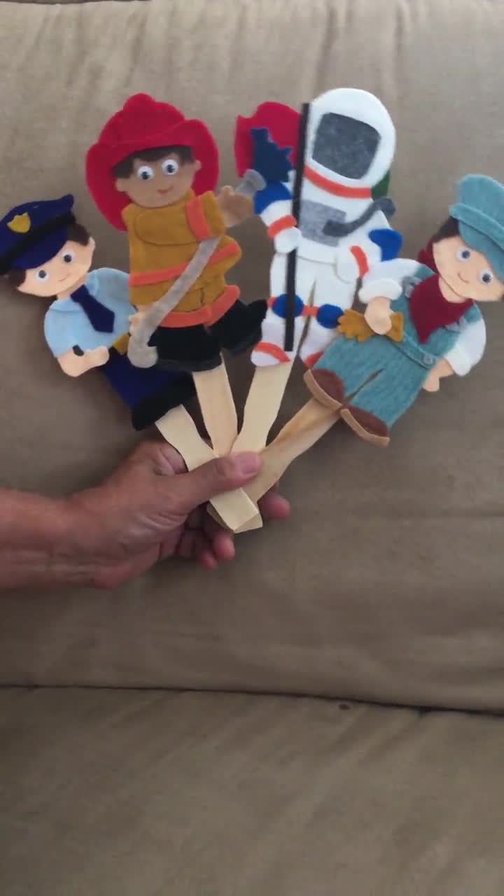 Community Helper Set 1 Felt Board or Stick Puppet Patterns - Etsy