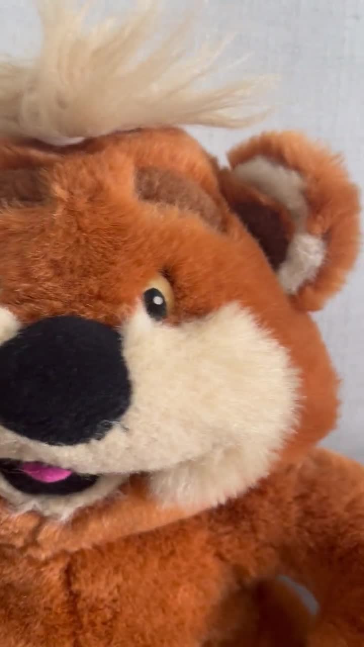 Vintage 1989 Zeddy Teddy 13” Sitting Bear Cuddle Wit Creation