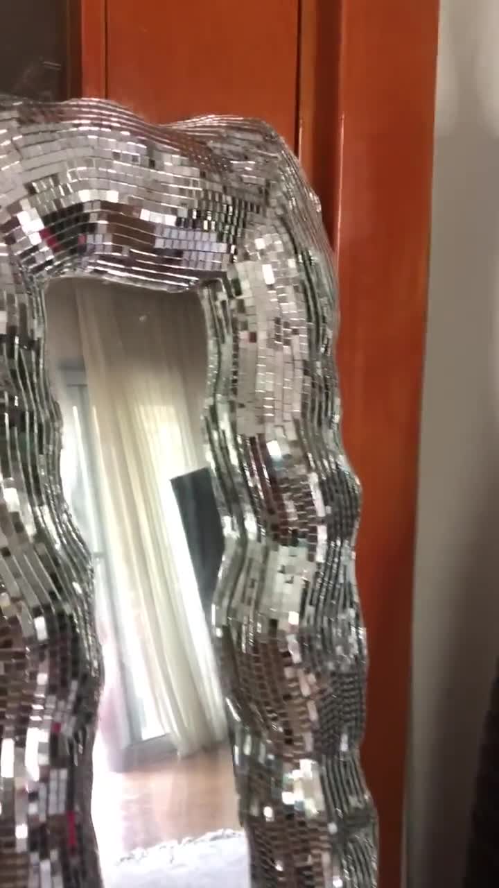 90CM Disco Ball Handmade Mirror Full Size , Disco Mirror Tiles