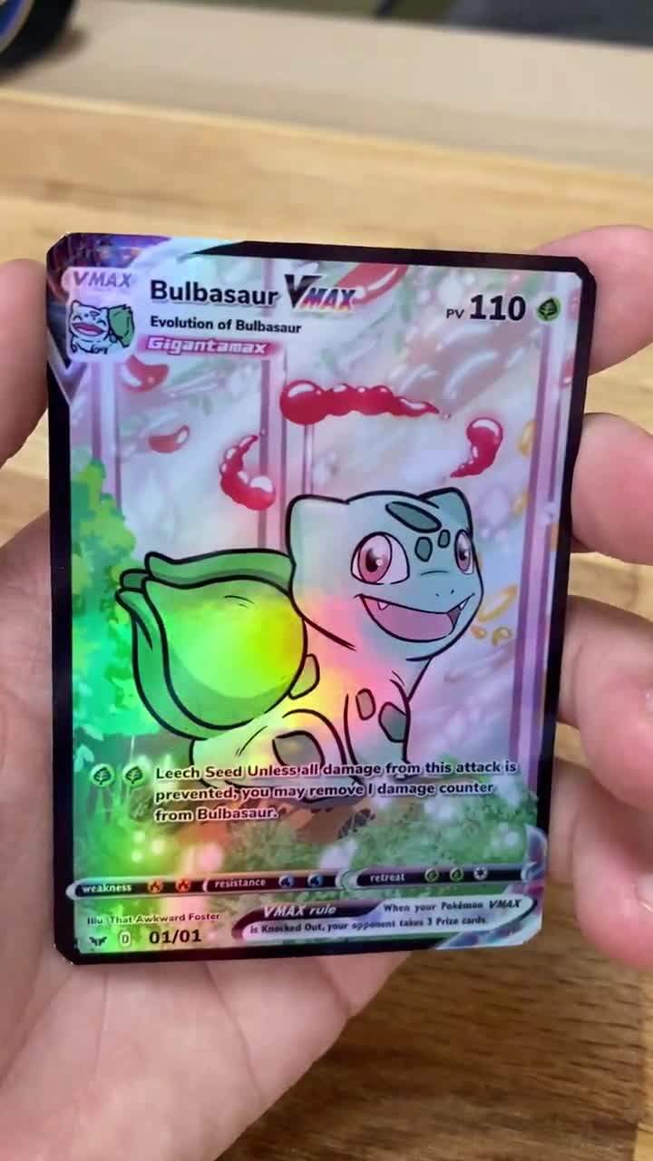 Bulbasaur custom pokemon card