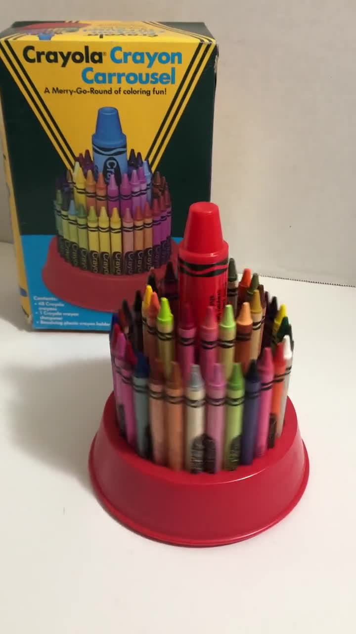 Crayola Crayon Carousel Vintage - Etsy
