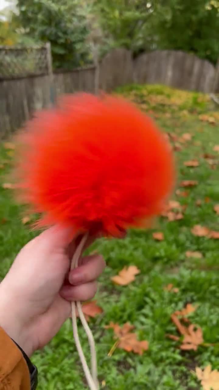 Twilight, Faux Fur Pompom Snap, DIY Faux Fur Pompom Square, 4-6 In