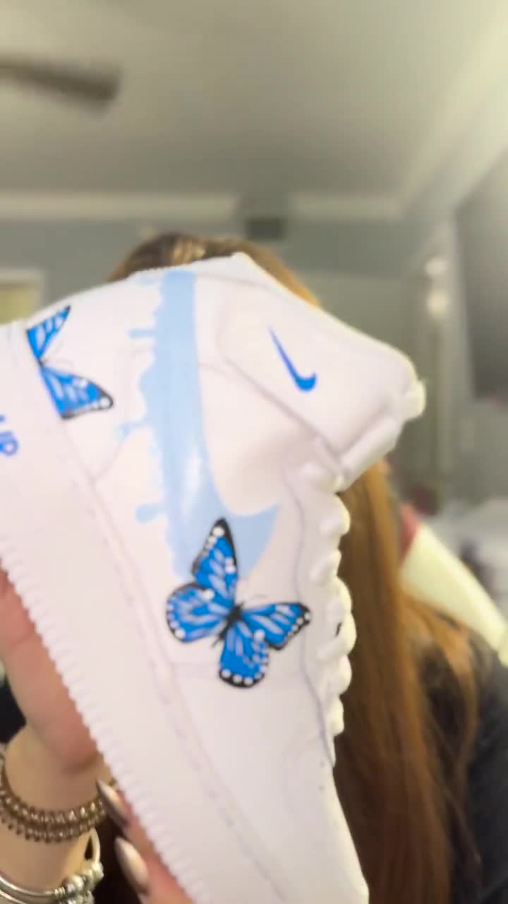nike air force 1 reflective butterfly