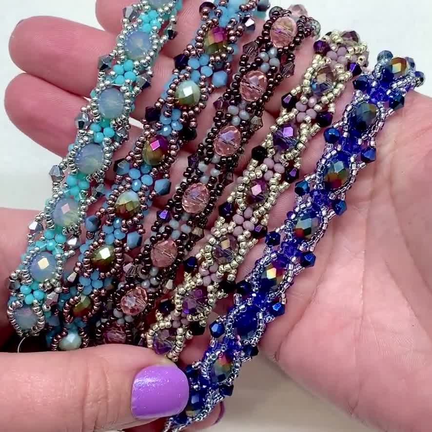 DIY 925 sterling silver macrame and flat beads bracelet - Perles & Co