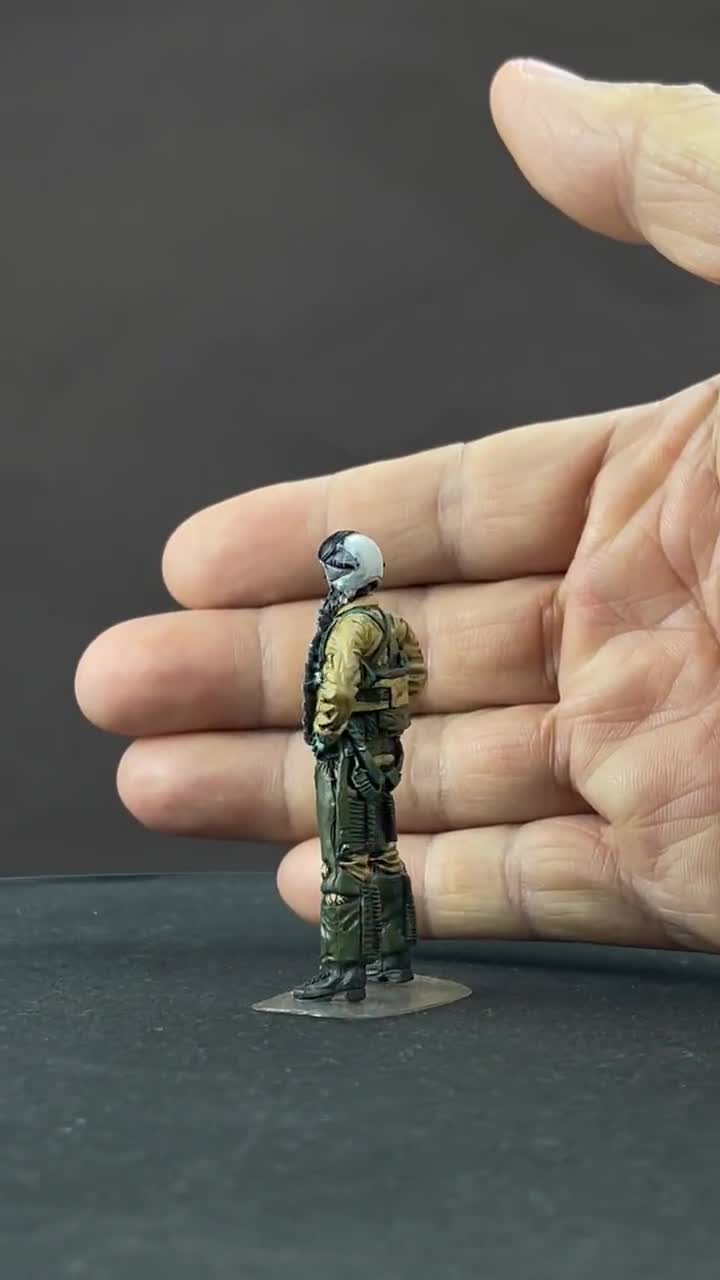 1/6 12インチ アメリカ軍空軍パイロットカスタムフィギュア CS74 アメリカ海軍パイロットフィギュア 1/48スケール レジンモデルセット