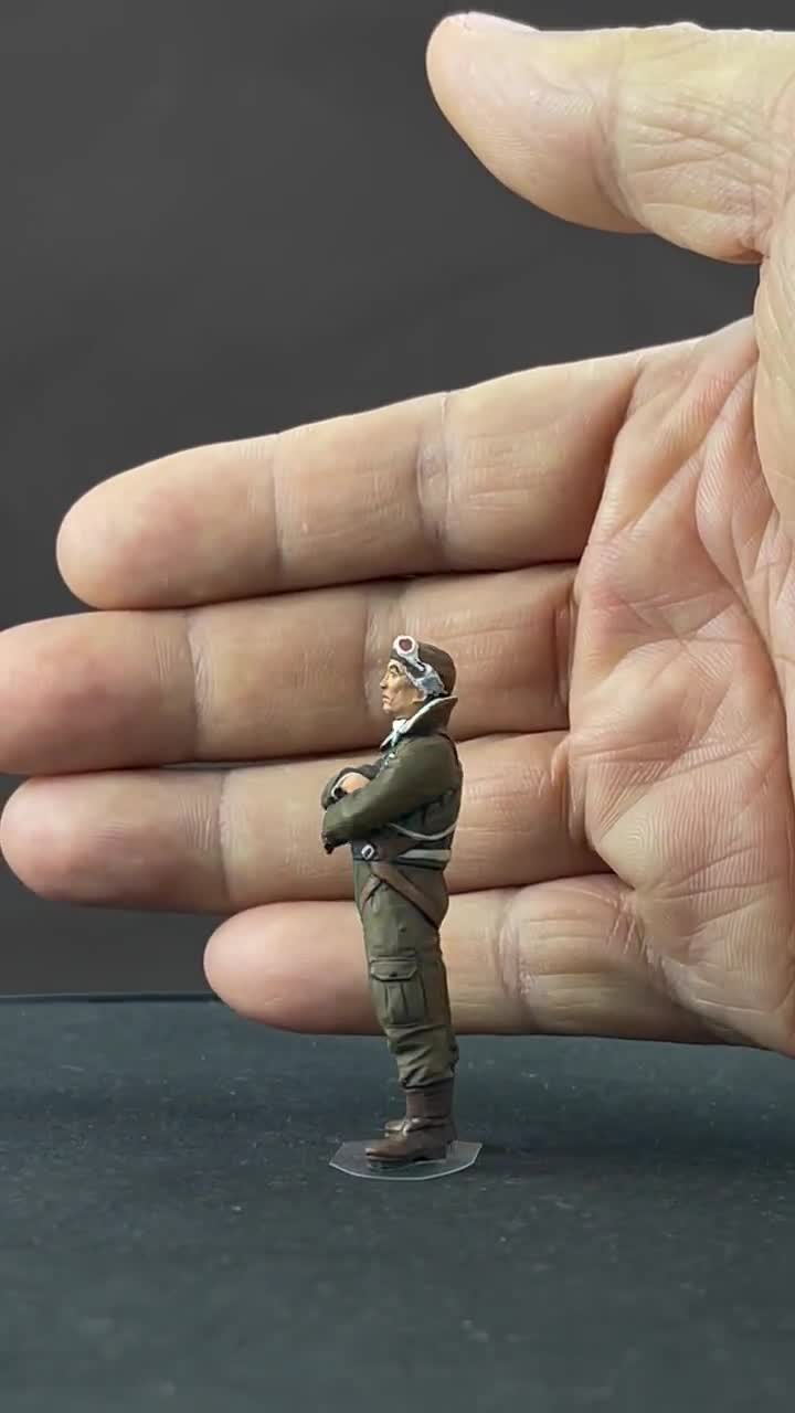 Painted Figure Famous Japanese Sakai Saburo WW2 1:32 (built and