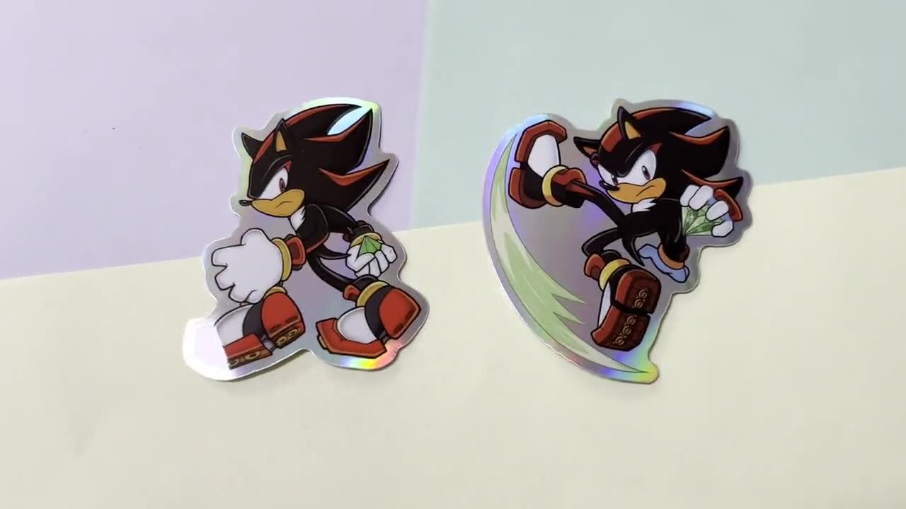 Metal Sonic Holo Vinyl Stickers 