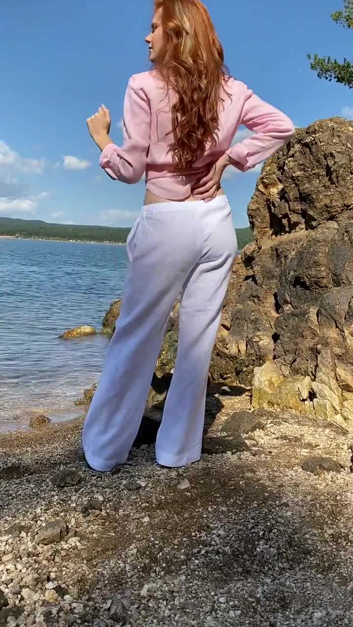 Pantalon Plage Décontracté Léger Poches Pantalon été Yuson Girl - Lin Et Viscose - Taille élastique - Style Sarouel Plage - Multicolore Vêtement Décontracté Vacances Léger