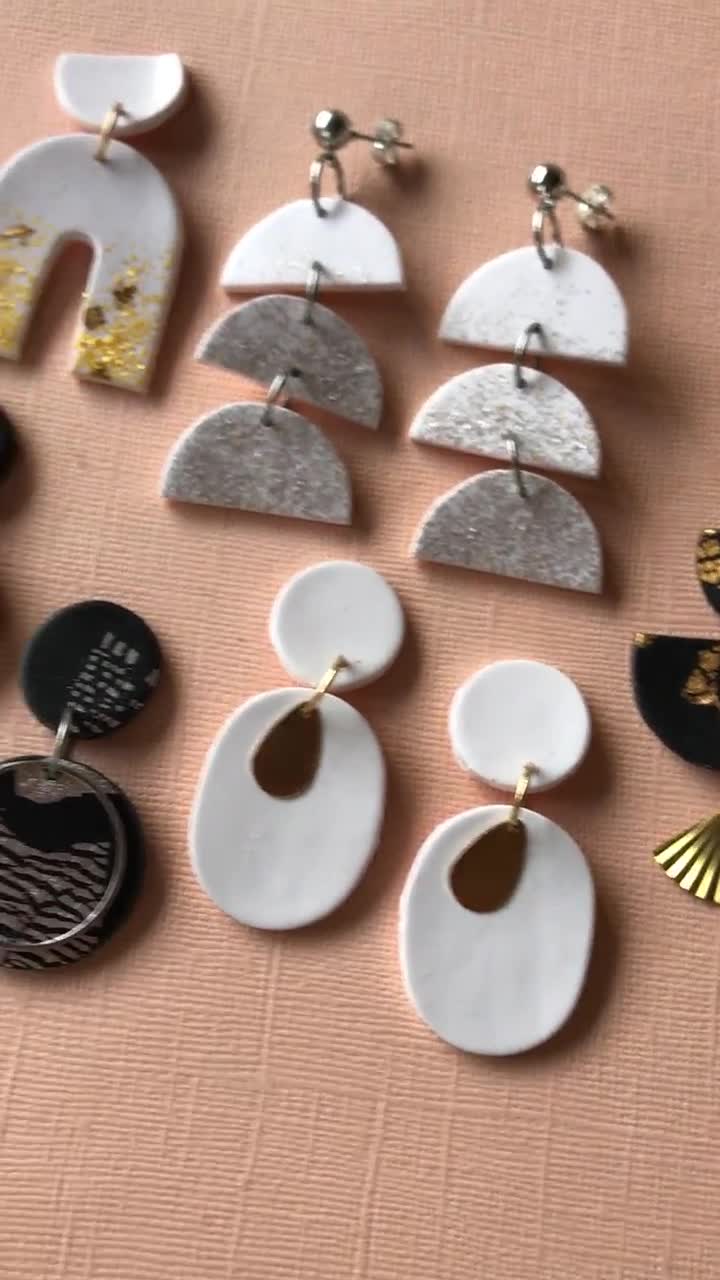 DIY Polymer Clay Earring Kit Comes With Neutral Polymer Clay