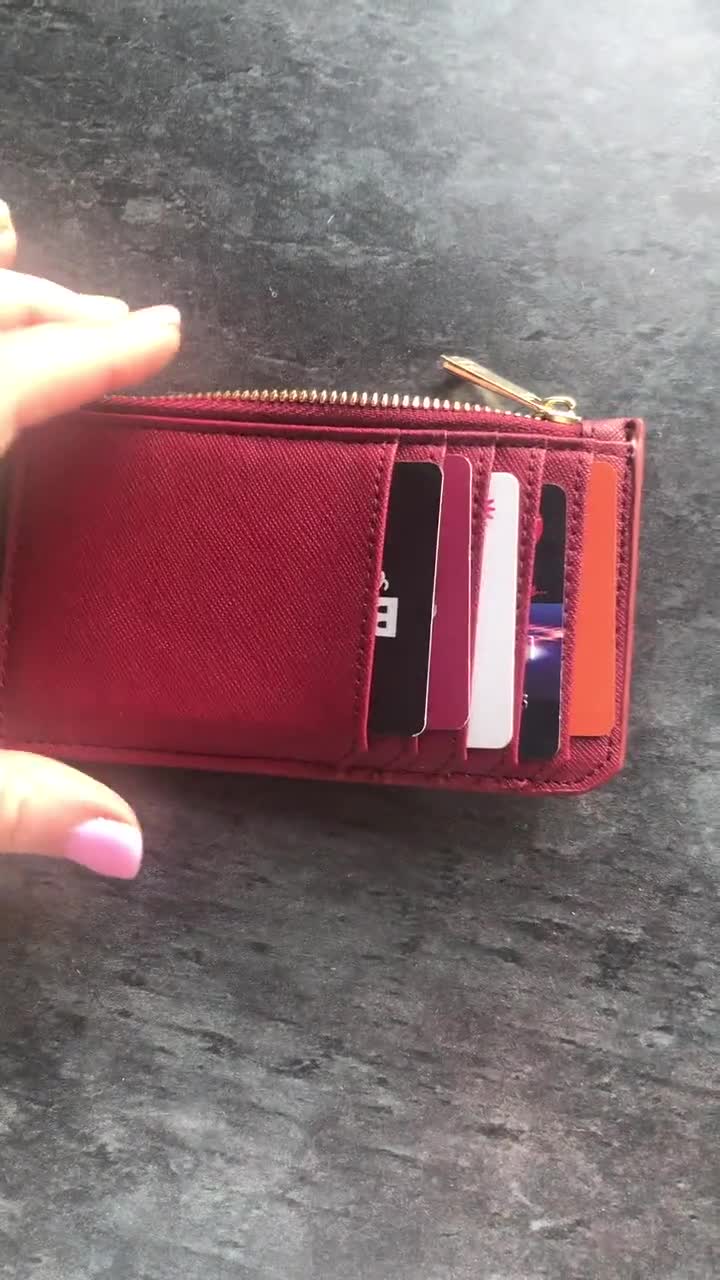 Zip Cardholder with Monogram - gift idea