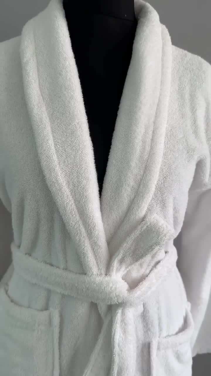 Unisex badjas donkerblauw badjassen Goedkoop