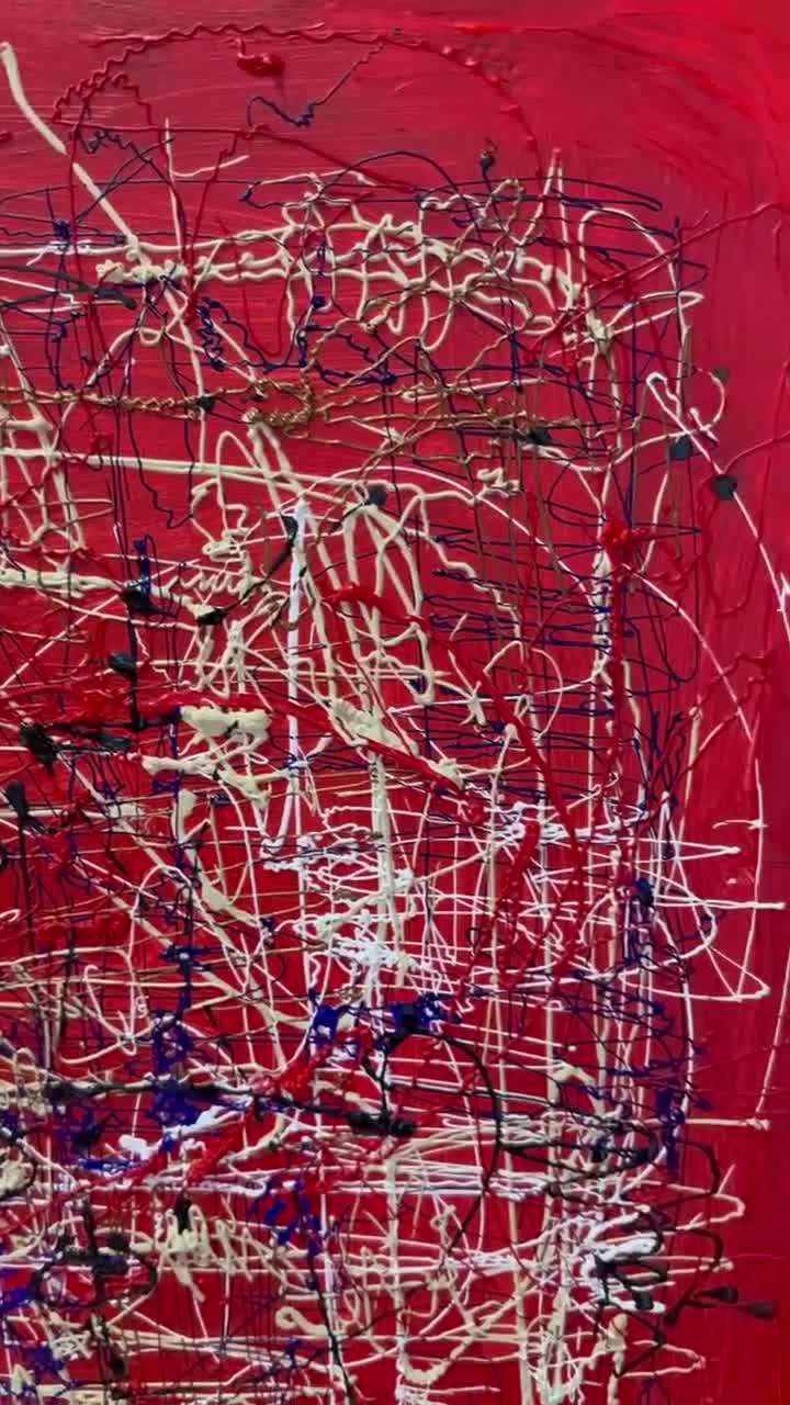 POLLOCK、No 151948:RedGrayWhiteYellow Number 15 - Red, Gray, White, Yellow - Jackson Pollock