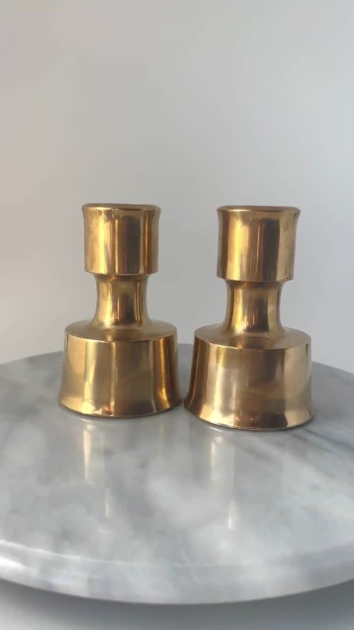 Jens Quistgaard Brass Candlesticks – Art & Utility