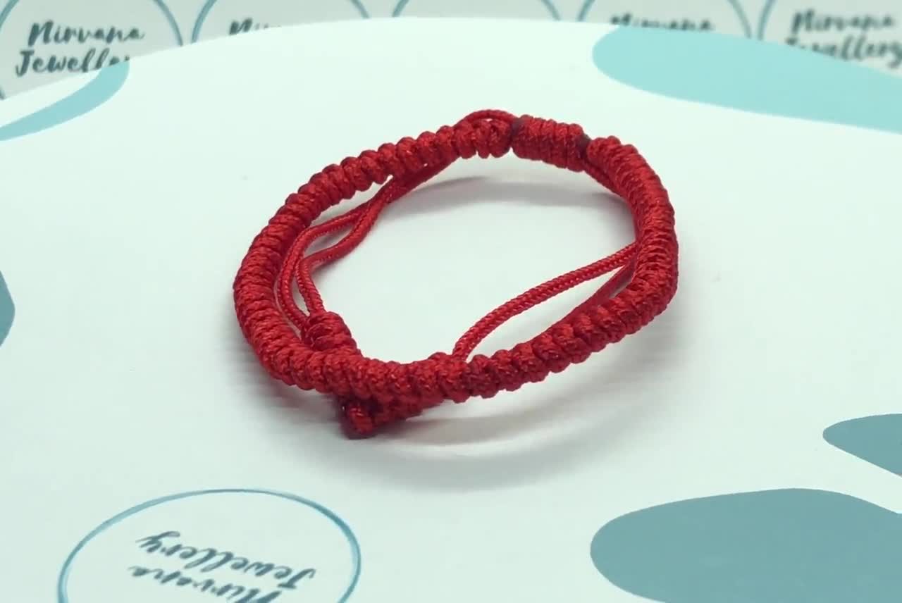 Lucky Tibetan Red Cord bracelet  Lucky Buddhist bracelet Red – The Buddha  Buddha
