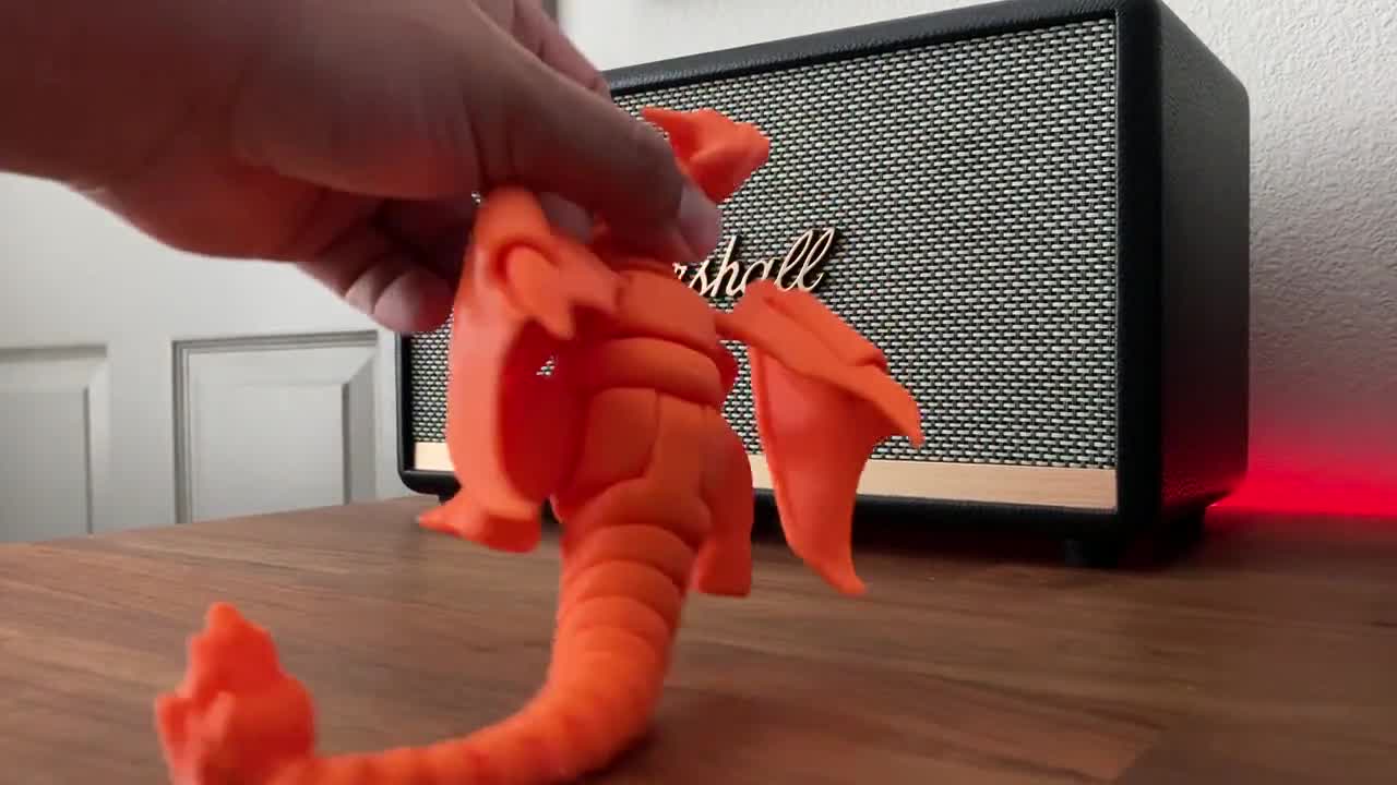 Mega Charizard X - Flexi Articulated Pokémon (print in place, no supports)