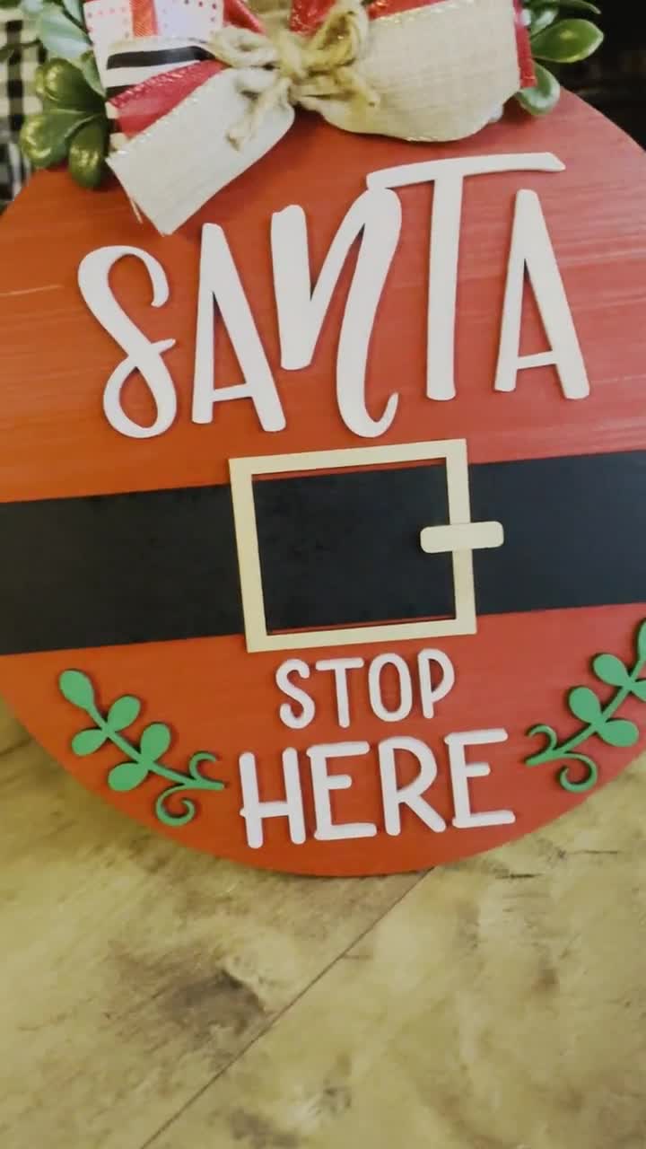 Stop Santa Colgador puerta - Hilocreations